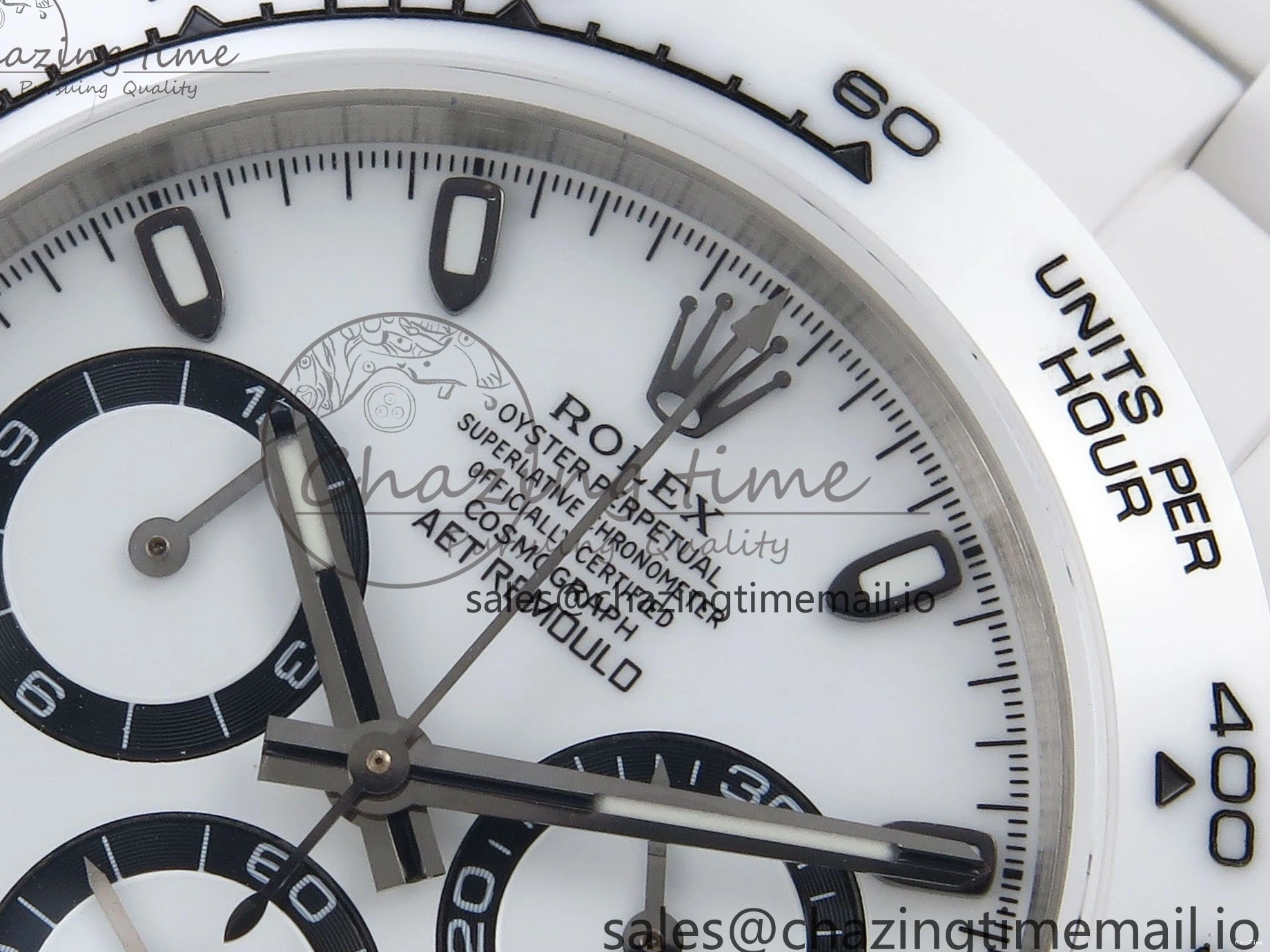 MiroTime 0319 Daytona AET White Ceramic Case and Bracelet Black Dial N6F Best Edition SA Seasonal 1195